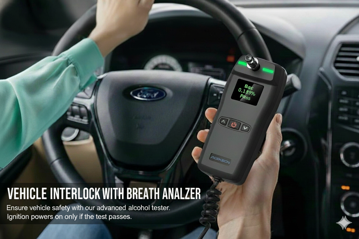 Advanced Breath Analyser - Professional alcohol detection system